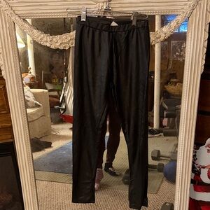 Black shiny Zara girls leggings size 13/14